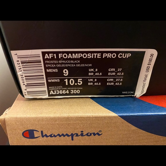 Nike Air force 1 Foamposite, size 9, new in box - Picture 4 of 4